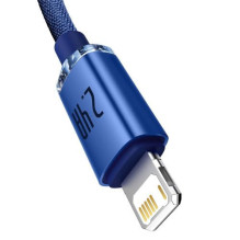 Baseus Lightning Crystal Shine Cable Series Fast Charging Data Cable 2.4A 1.2m Blue (CAJY000003) Baseus Lightning Crystal Shine Cable Series Fast Charging Data Cable 2.4A 1.2m Blue (CAJY000003)