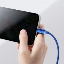 Baseus Lightning Crystal Shine Cable Series Fast Charging Data Cable 2.4A 1.2m Blue (CAJY000003)