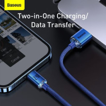 Baseus Lightning Crystal Shine Cable Series Fast Charging Data Cable 2.4A 1.2m Blue (CAJY000003)