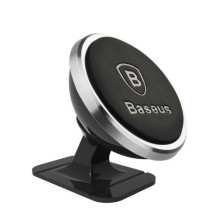 Baseus Car Mount Magnetic Car Dashboard Phone Holder 360 Degree, Silver (SUCX140012) Baseus Car Mount Magnetic Car Dashboard Phone Holder 360 Degree, Silver (SUCX140012)