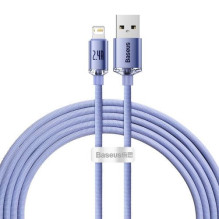 Baseus Lightning Crystal Shine Cable Series Fast Charging Data Cable 2.4A 2m Purple (CAJY000105) Baseus Lightning Crystal Shine Cable Series Fast Charging Data Cable 2.4A 2m Purple (CAJY000105)