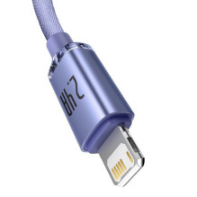 Baseus Lightning Crystal Shine Cable Series Fast Charging Data Cable 2.4A 2m Purple (CAJY000105) Baseus Lightning Crystal Shine Cable Series Fast Charging Data Cable 2.4A 2m Purple (CAJY000105)