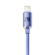 Baseus Lightning Crystal Shine Cable Series Fast Charging Data Cable 2.4A 2m Purple (CAJY000105)