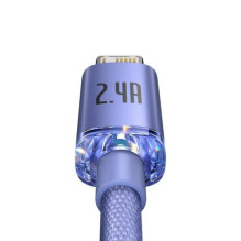 Baseus Lightning Crystal Shine Cable Series Fast Charging Data Cable 2.4A 2m Purple (CAJY000105) Baseus Lightning Crystal Shine Cable Series Fast Charging Data Cable 2.4A 2m Purple (CAJY000105)