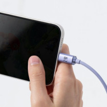 Baseus Lightning Crystal Shine Cable Series Fast Charging Data Cable 2.4A 2m Purple (CAJY000105)