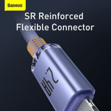 Baseus Lightning Crystal Shine Cable Series Fast Charging Data Cable 2.4A 2m Purple (CAJY000105)