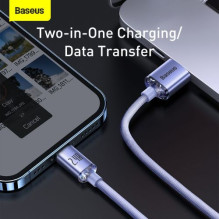 Baseus Lightning Crystal Shine Cable Series Fast Charging Data Cable 2.4A 2m Purple (CAJY000105) Baseus Lightning Crystal Shine Cable Series Fast Charging Data Cable 2.4A 2m Purple (CAJY000105)