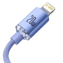 Baseus Type-C - Lightning cable, Crystal Shine Series Fast Charging Data Cable 20W 1.2m Purple (CAJY000205) Baseus Type-C - Lightning cable, Crystal Shine Series Fast Charging Data Cable 20W 1.2m Purple (CAJY000205)