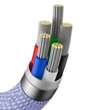 Baseus Type-C - Lightning cable, Crystal Shine Series Fast Charging Data Cable 20W 1.2m Purple (CAJY000205) Baseus Type-C - Lightning cable, Crystal Shine Series Fast Charging Data Cable 20W 1.2m Purple (CAJY000205)