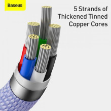Baseus Type-C - Lightning cable, Crystal Shine Series Fast Charging Data Cable 20W 1.2m Purple (CAJY000205) Baseus Type-C - Lightning cable, Crystal Shine Series Fast Charging Data Cable 20W 1.2m Purple (CAJY000205)