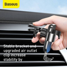 Baseus Car Mount Glaze Gravity Phone holder Black (SUYL-LG01) Baseus Car Mount Glaze Gravity Phone holder Black (SUYL-LG01)