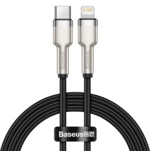 Baseus Type-C - Lightning Cafule Series Metal data cable PD 20W 1m Black (CATLJK-A01) Baseus Type-C - Lightning Cafule Series Metal data cable PD 20W 1m Black (CATLJK-A01)