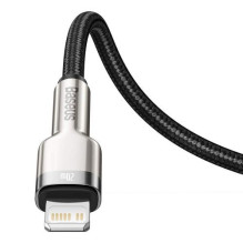 Baseus Type-C - Lightning Cafule Series Metal data cable PD 20W 1m Black (CATLJK-A01) Baseus Type-C - Lightning Cafule Series Metal data cable PD 20W 1m Black (CATLJK-A01)
