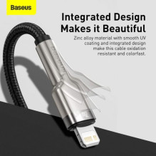 Baseus Type-C - Lightning Cafule Series Metal data cable PD 20W 1m Black (CATLJK-A01) Baseus Type-C - Lightning Cafule Series Metal data cable PD 20W 1m Black (CATLJK-A01)