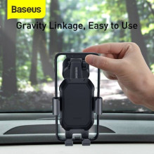 Baseus Car Mount Tank Gravity Phone holder with suction base Tarnish Black (SUYL-TK01) Baseus Car Mount Tank Gravity Phone holder with suction base Tarnish Black (SUYL-TK01)