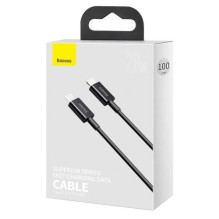 Baseus Type-C - Lightning Superior Series fast charging data cable, PD 20W, 1m, Black (CATLYS-A01) Baseus Type-C - Lightning Superior Series fast charging data cable, PD 20W, 1m, Black (CATLYS-A01)