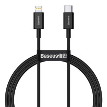 Baseus Type-C - Lightning Superior Series fast charging data cable, PD 20W, 1m, Black (CATLYS-A01) Baseus Type-C - Lightning Superior Series fast charging data cable, PD 20W, 1m, Black (CATLYS-A01)