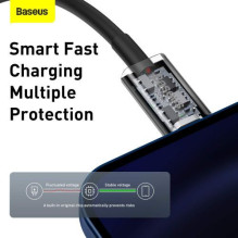 Baseus Type-C - Lightning Superior Series fast charging data cable, PD 20W, 1m, Black (CATLYS-A01) Baseus Type-C - Lightning Superior Series fast charging data cable, PD 20W, 1m, Black (CATLYS-A01)