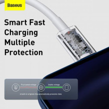 Baseus Type-C - Lightning Superior Series fast charging data cable PD 20W 1m White (CATLYS-A02) Baseus Type-C - Lightning Superior Series fast charging data cable PD 20W 1m White (CATLYS-A02)
