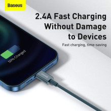 Baseus Lightning Superior Series cable, Fast Charging, Data 2.4A, 1m Blue (CALYS-A03) Baseus Lightning Superior Series cable, Fast Charging, Data 2.4A, 1m Blue (CALYS-A03)