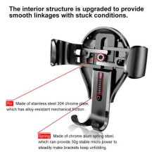 Baseus Car Mount Osculum Type Gravity Black / Silver (SUYL-XP0S) Baseus Car Mount Osculum Type Gravity Black / Silver (SUYL-XP0S)
