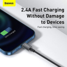 Baseus Lightning Superior Series cable, Fast Charging, Data 2.4A, 2m Black (CALYS-C01)