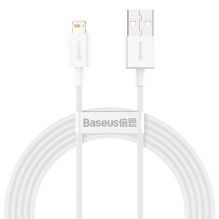 Baseus Lightning Superior Series cable, Fast Charging, Data 2.4A, 2m White (CALYS-C02) Baseus Lightning Superior Series cable, Fast Charging, Data 2.4A, 2m White (CALYS-C02)