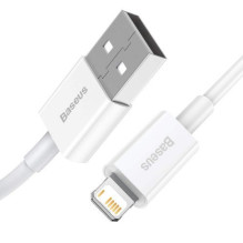 Baseus Lightning Superior Series cable, Fast Charging, Data 2.4A, 2m White (CALYS-C02) Baseus Lightning Superior Series cable, Fast Charging, Data 2.4A, 2m White (CALYS-C02)