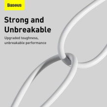 Baseus Lightning Superior Series cable, Fast Charging, Data 2.4A, 2m White (CALYS-C02) Baseus Lightning Superior Series cable, Fast Charging, Data 2.4A, 2m White (CALYS-C02)