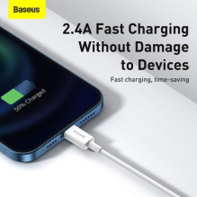 Baseus Lightning Superior Series cable, Fast Charging, Data 2.4A, 2m White (CALYS-C02) Baseus Lightning Superior Series cable, Fast Charging, Data 2.4A, 2m White (CALYS-C02)