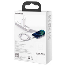 Baseus Lightning Superior Series cable, Fast Charging, Data 2.4A, 2m White (CALYS-C02) Baseus Lightning Superior Series cable, Fast Charging, Data 2.4A, 2m White (CALYS-C02)