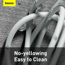 Baseus Lightning Simple Wisdom cable (2pcs / set) 2.4A 1.5m White (TZCALZJ-02)