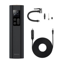 Baseus Car Tool Super Mini Inflator Tyre Pump 15sec Fast Inflation, 4 Tires in 25 Minutes, Black (CRCQ000001)