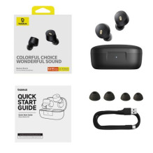 Baseus Earphone Bluetooth Bowie E18 TWS Earphones, BT 5.3, ENC, IPX4, Black EU (A00023800123-00) Baseus Earphone Bluetooth Bowie E18 TWS Earphones, BT 5.3, ENC, IPX4, Black EU (A00023800123-00)