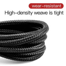 Baseus Lightning Cafule Cable 2.4A 0.5m Gray + Black (CALKLF-AG1)