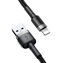 Baseus Lightning Cafule Cable 2.4A 0.5m Gray + Black (CALKLF-AG1) Baseus Lightning Cafule Cable 2.4A 0.5m Gray + Black (CALKLF-AG1)