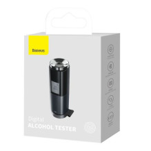 Baseus Car Tool Alcohol Breathalyser Breathless Series, PD 5V (with USB - Type-C 1m cable), Black (CRCX-01)
