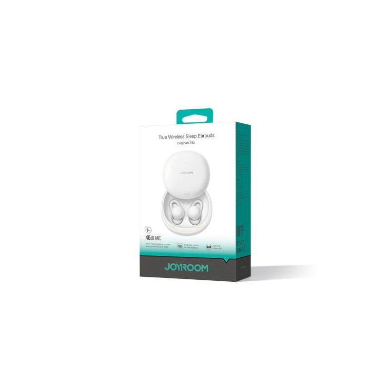 Joyroom Earphone Cozydots Series Bluetooth True Wireless BT 5.3, TWS, ANC, for Sleeping, White (JR-TS2)