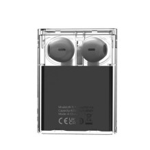 Joyroom Earphone IceLens Series Bluetooth True Wireless BT 5.3, TWS, AAC, SBC, HFP, A2DP, AVRCP, with LED Lights, Black 