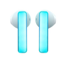 Joyroom Earphone IceLens Series Bluetooth True Wireless BT 5.3, TWS, AAC, SBC, HFP, A2DP, AVRCP, with LED Lights, White 
