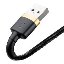 Baseus Lightning Cafule Cable 2.4A 1m Gold + Black (CALKLF-BV1) Baseus Lightning Cafule Cable 2.4A 1m Gold + Black (CALKLF-BV1)