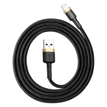 Baseus Lightning Cafule Cable 2.4A 1m Gold + Black (CALKLF-BV1) Baseus Lightning Cafule Cable 2.4A 1m Gold + Black (CALKLF-BV1)