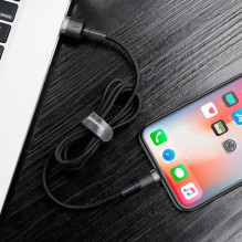 Baseus Lightning Cafule Cable 1.5A 2m Gray + Black (CALKLF-CG1) Baseus Lightning Cafule Cable 1.5A 2m Gray + Black (CALKLF-CG1)