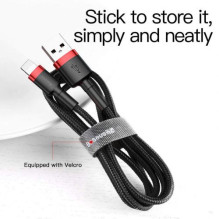 Baseus Lightning Cafule Cable 1.5A 2m Red + Black (CALKLF-C19) Baseus Lightning Cafule Cable 1.5A 2m Red + Black (CALKLF-C19)