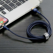 Baseus Lightning Cafule Cable QC 3.0, 1.5A, 2m Blue (CALKLF-CV3) Baseus Lightning Cafule Cable QC 3.0, 1.5A, 2m Blue (CALKLF-CV3)