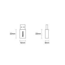 Baseus Converter Ingenuity Series Mini OTG Adaptor USB-A 3.1 Male to Type-C Female Black (ZJJQ000101) Baseus Converter Ingenuity Series Mini OTG Adaptor USB-A 3.1 Male to Type-C Female Black (ZJJQ000101)