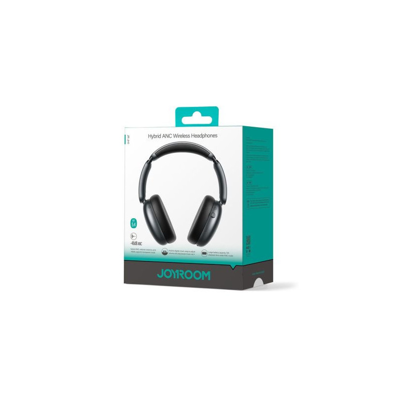 Joyroom Headphone Wireless Over-Ear with ANC, BT 5.4, Black EU (JR-JH1)