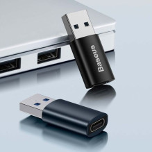 Baseus Converter Ingenuity Series Mini OTG Adaptor USB-A 3.1 Male to Type-C Female Blue (ZJJQ000103) Baseus Converter Ingenuity Series Mini OTG Adaptor USB-A 3.1 Male to Type-C Female Blue (ZJJQ000103)