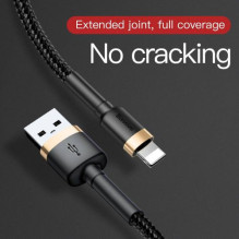 Baseus Lightning Cafule Cable 2A, 3m Gold / Black (CALKLF-RV1) Baseus Lightning Cafule Cable 2A, 3m Gold / Black (CALKLF-RV1)