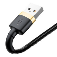 Baseus Lightning Cafule Cable 2A, 3m Gold / Black (CALKLF-RV1) Baseus Lightning Cafule Cable 2A, 3m Gold / Black (CALKLF-RV1)